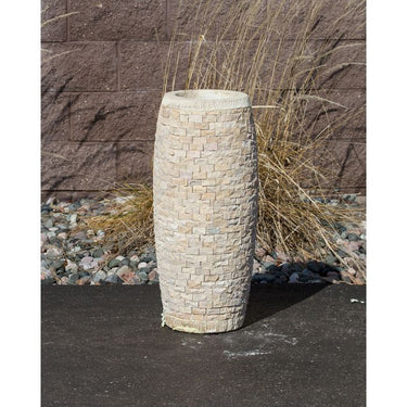 Stoned Urn FNT2333 Ceramic Vase Complete Fountain Kit Vase Fountain Blue Thumb